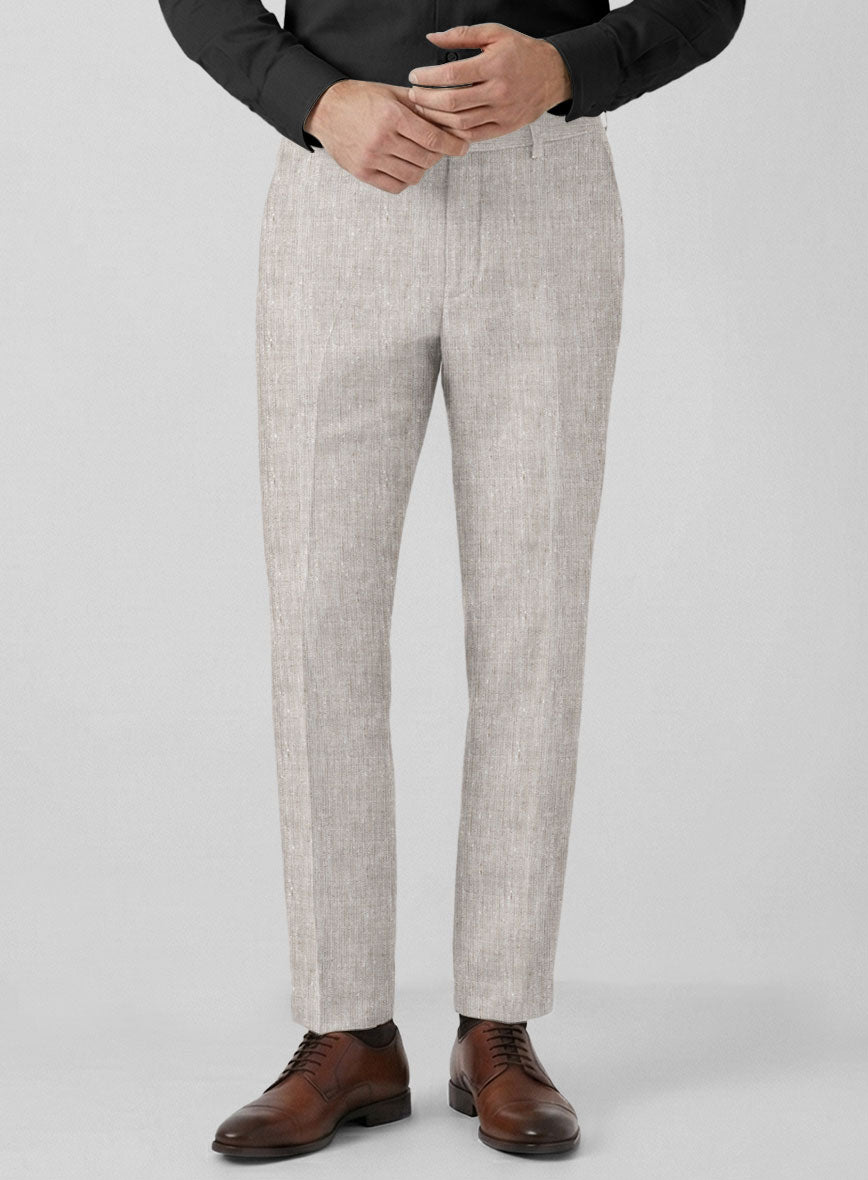Italian Linen Silk Elcino Pants - StudioSuits