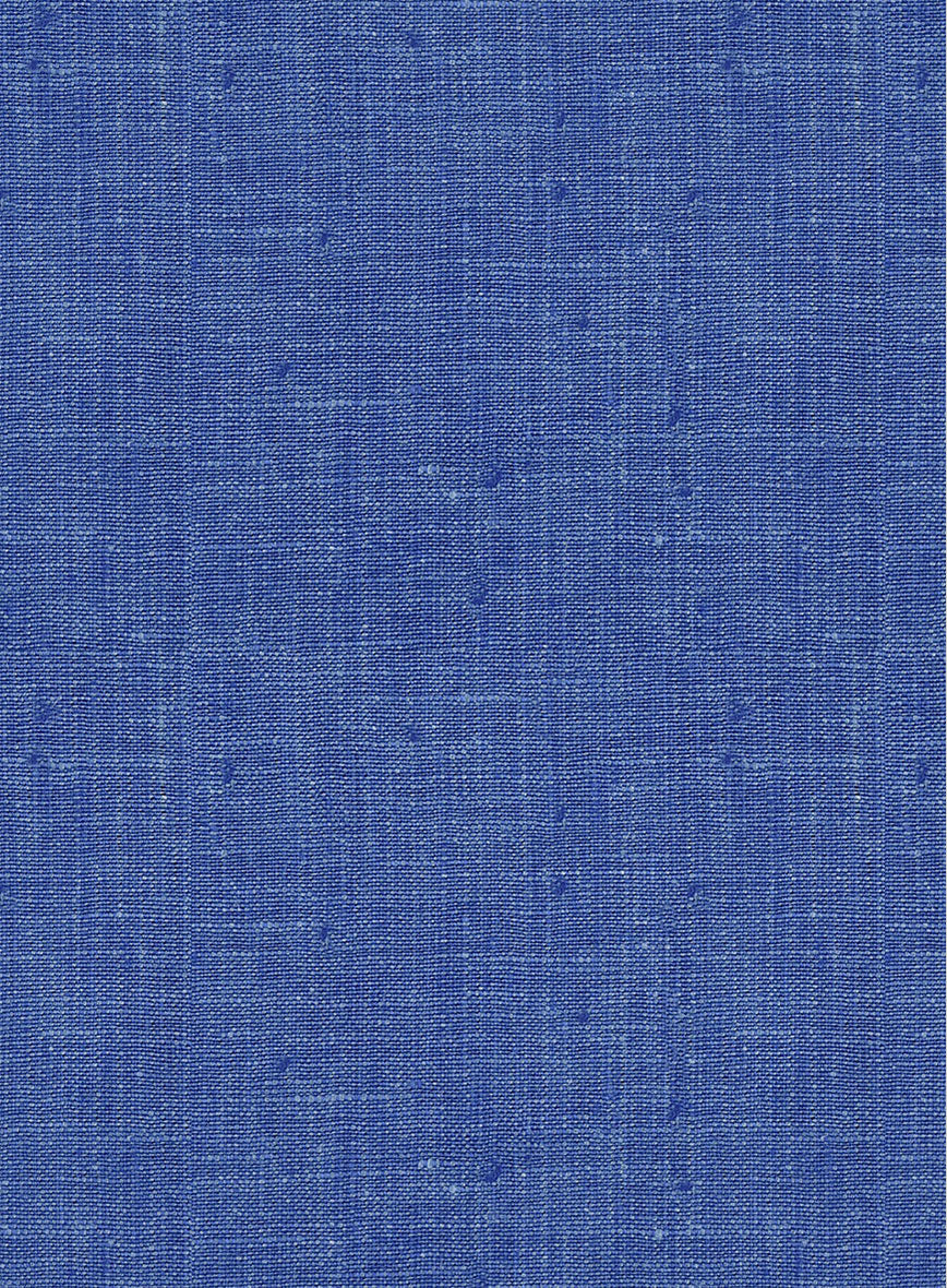 Italian Linen Smoked Blue Jacket - StudioSuits