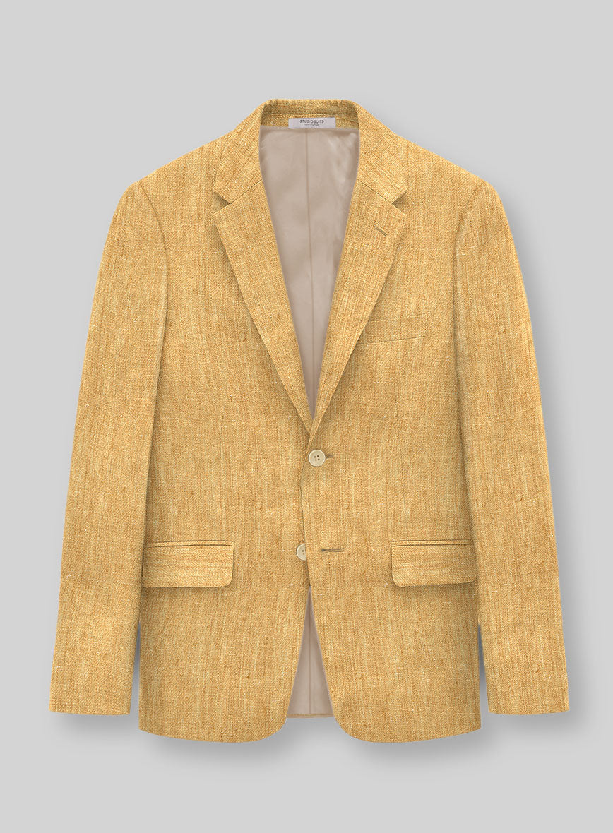 Italian Linen Sunlit Orchid Jacket - StudioSuits
