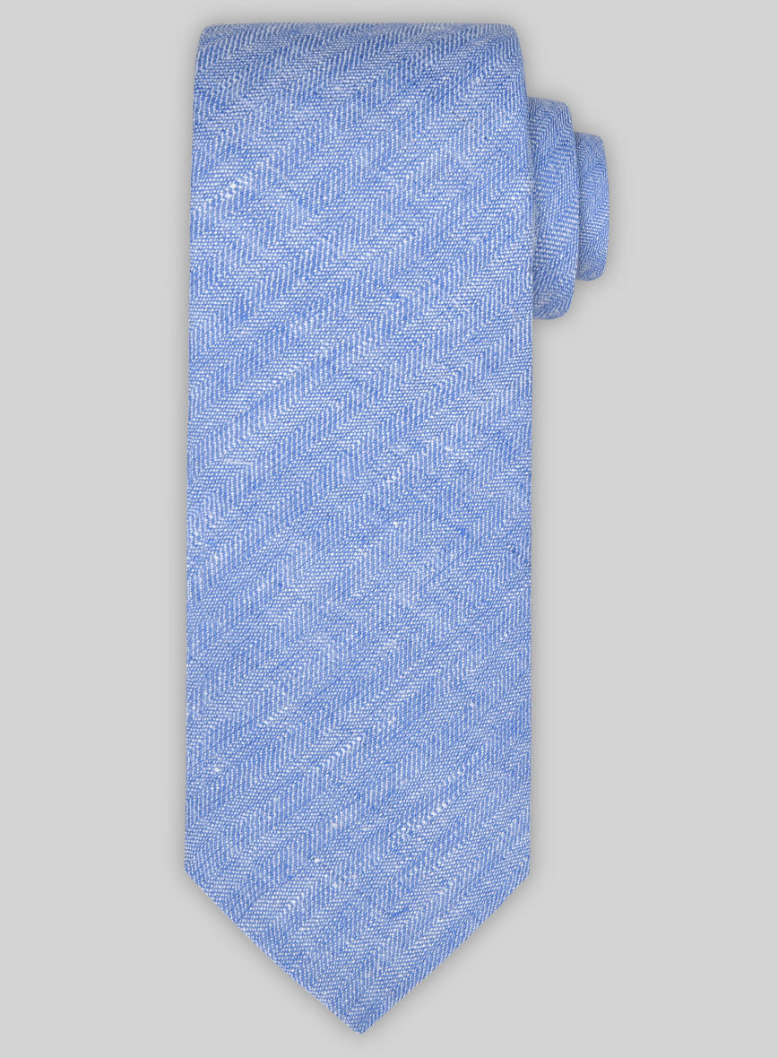Italian Linen Tie - Nile Blue - StudioSuits