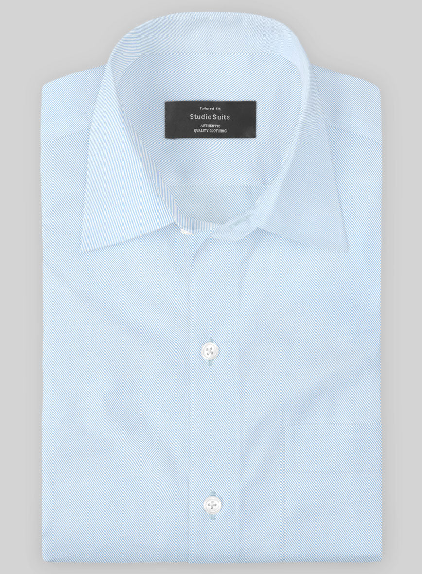 Italian Lombardo Ceo Blue Shirt - StudioSuits