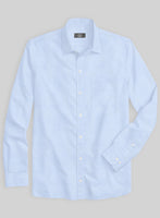 Italian Lombardo Pale Cornflower Blue Shirt - StudioSuits