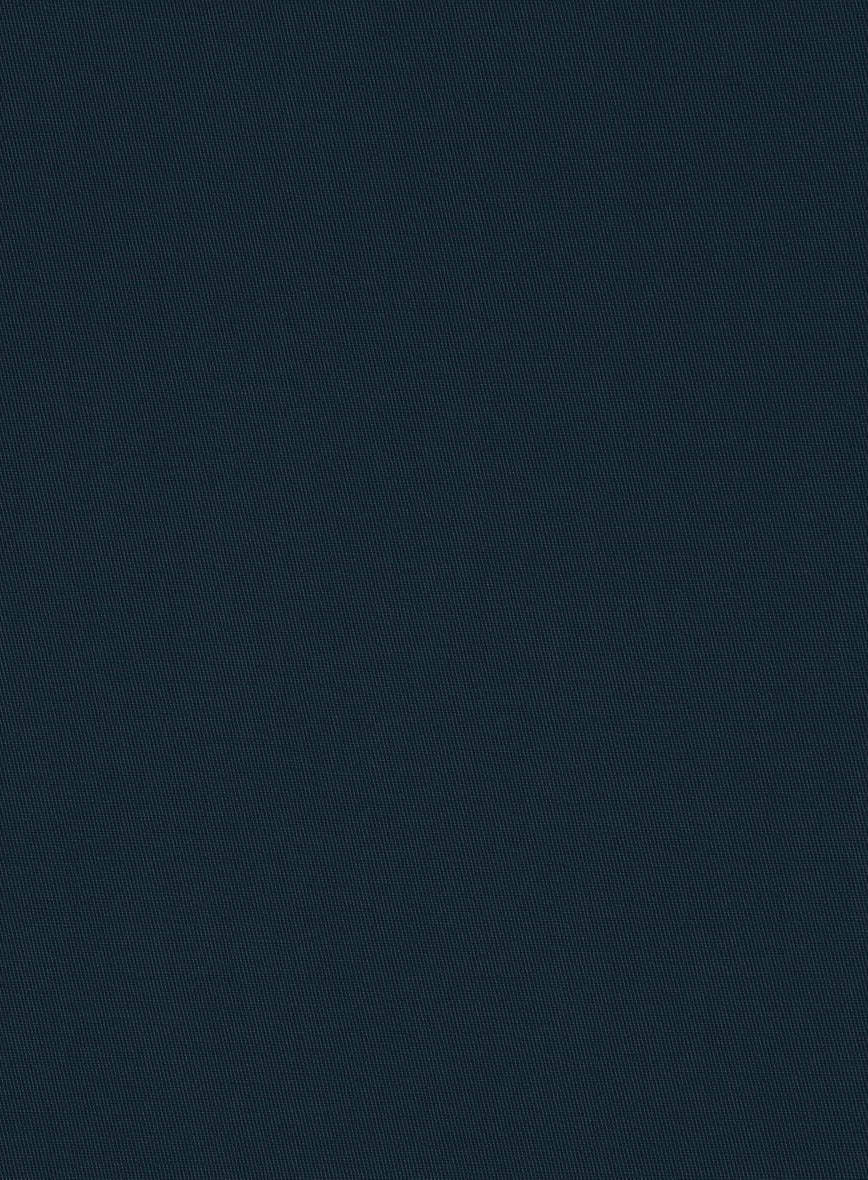 Italian Marine Blue Cotton Stretch Shorts - StudioSuits