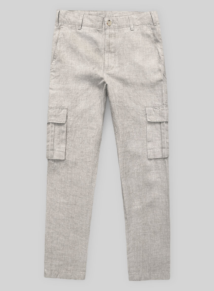 Italian Meadow Linen Cargo Pants - StudioSuits