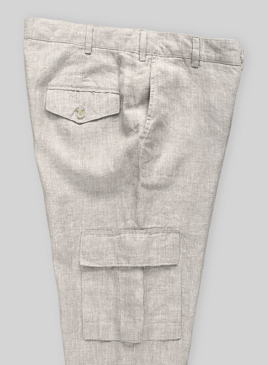 Italian Meadow Linen Cargo Pants - StudioSuits