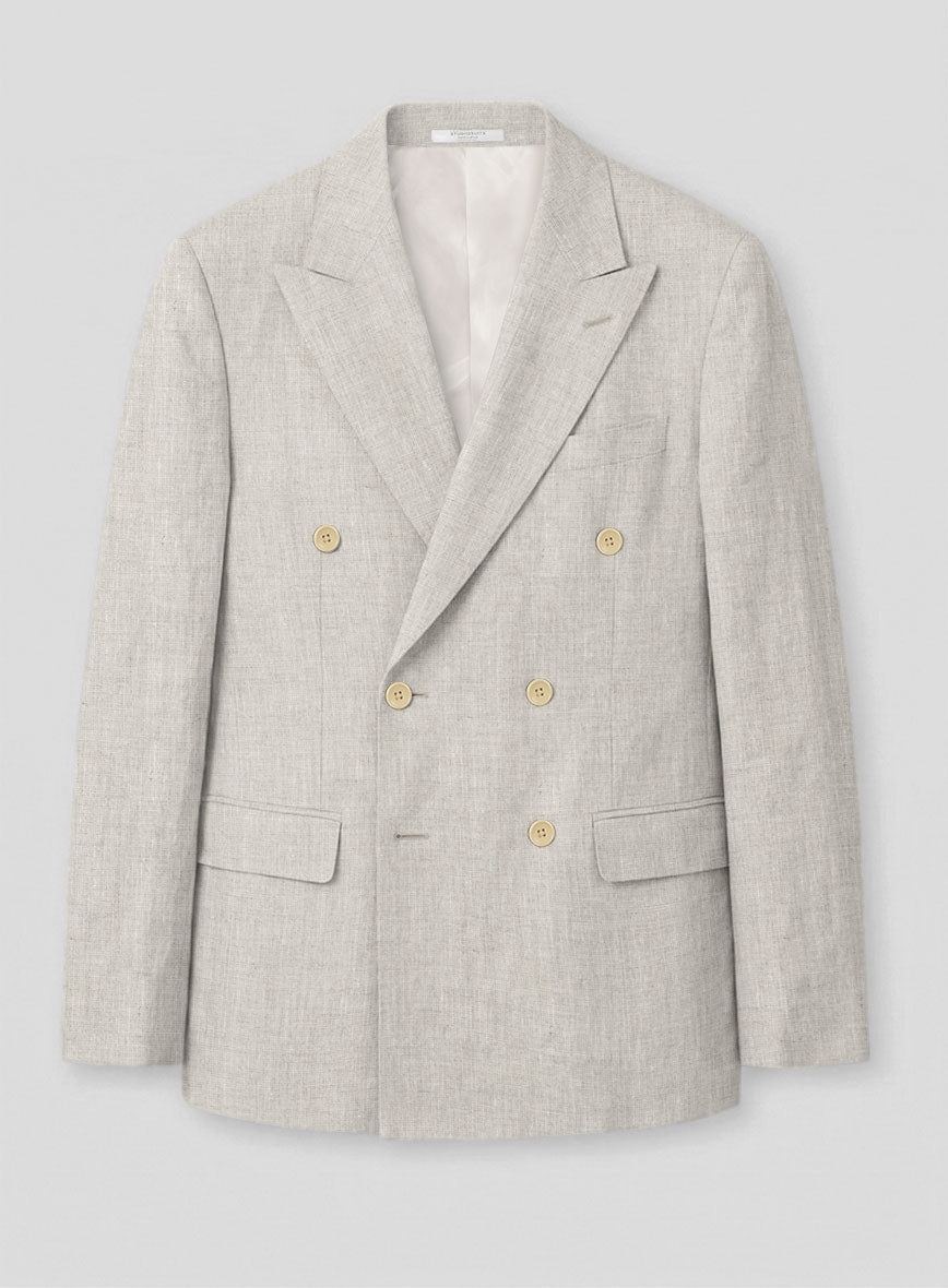 Italian Meadow Linen Double Breasted Suit - StudioSuits