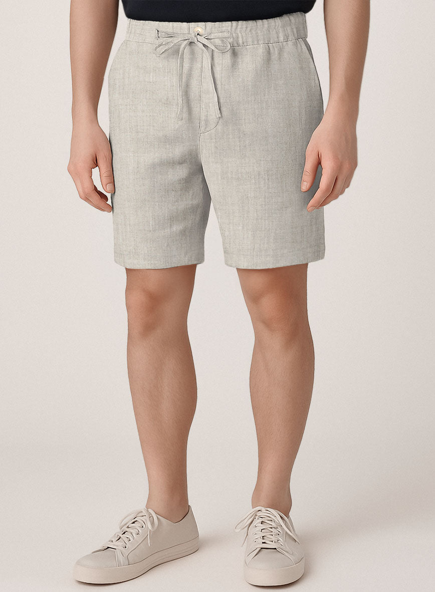 Italian Meadow Linen Shorts - StudioSuits