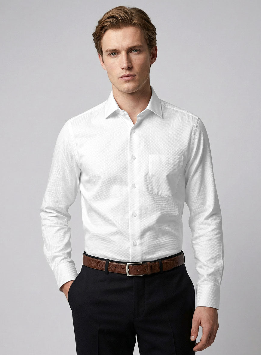 Italian Micro Dobby Shirt - StudioSuits