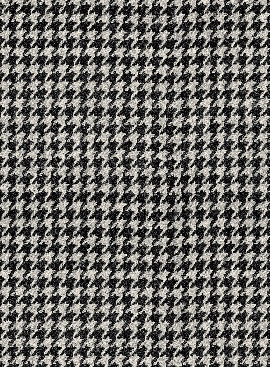 Italian Mini Black & White Houndstooth Pants - StudioSuits