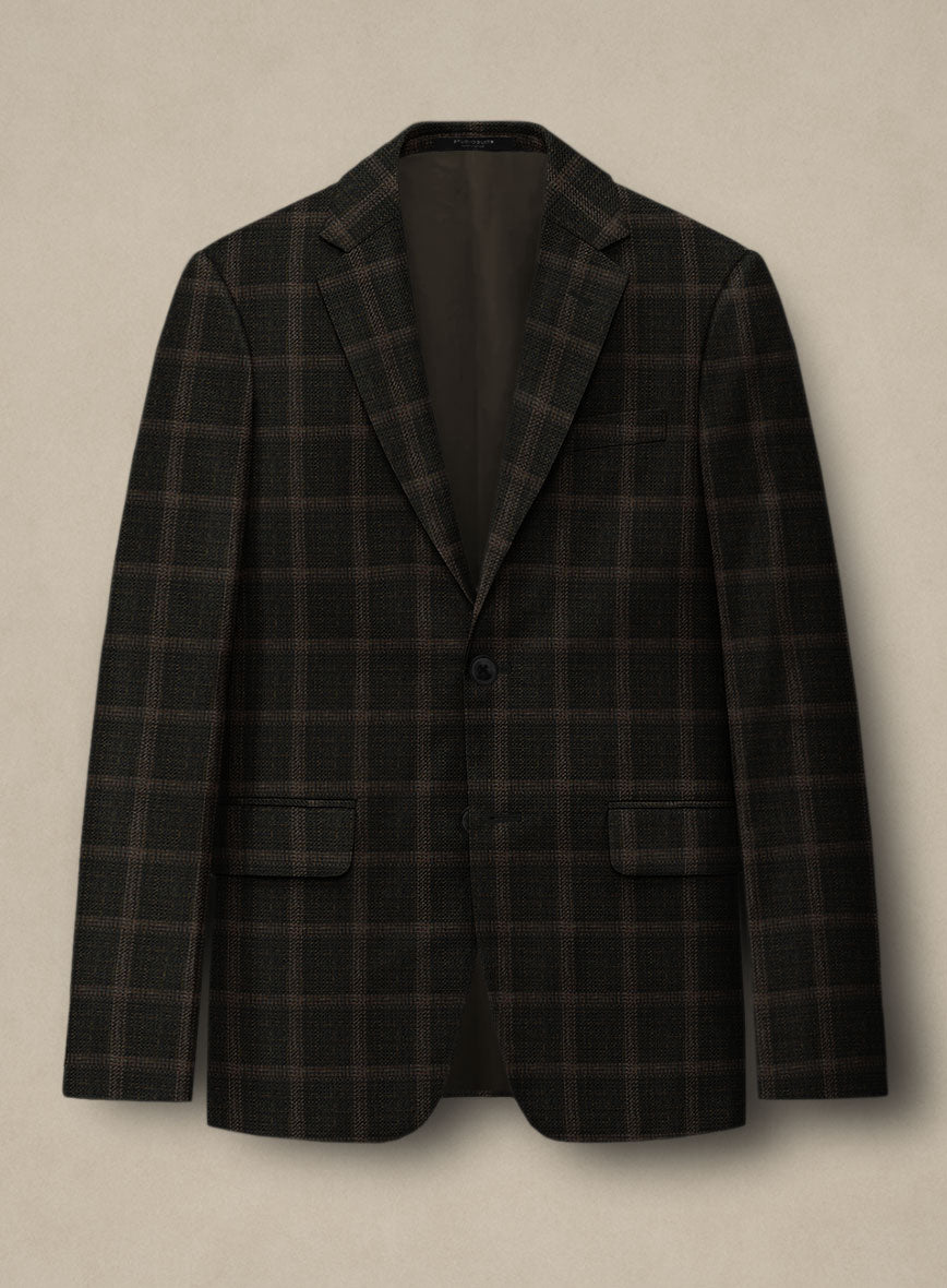 Italian Murano Ando Wool Linen Silk Jacket - StudioSuits