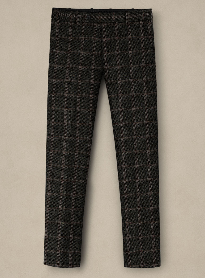 Italian Murano Ando Wool Linen Silk Pants - StudioSuits