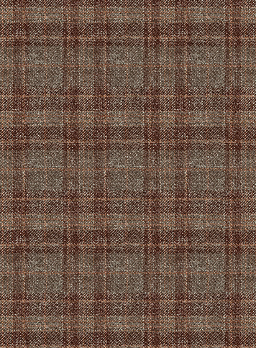 Italian Murano Basto Brown Wool Linen Silk Suit - StudioSuits