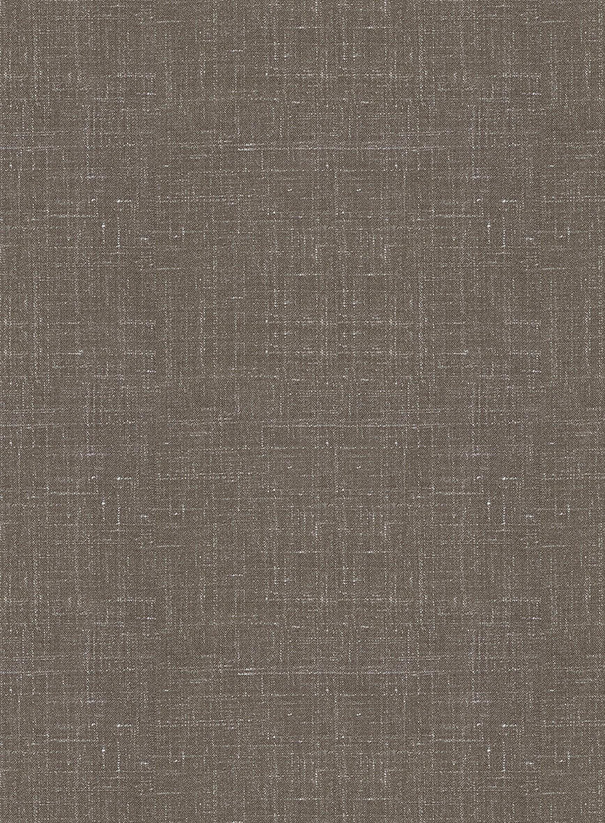 Italian Murano Brown Wool Linen Pants - StudioSuits