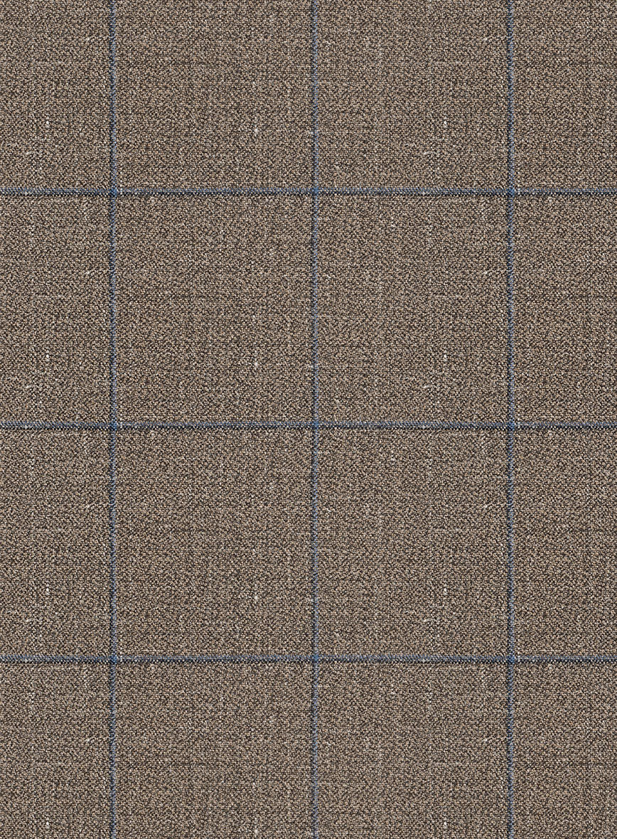 Italian Murano Cedra Brown Wool Linen Silk Jacket - StudioSuits