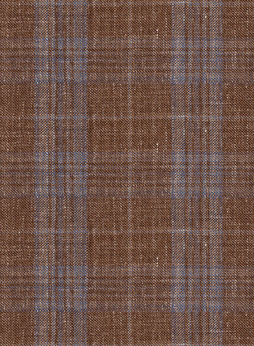Italian Murano Eduado Brown Wool Linen Jacket - StudioSuits