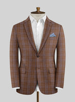 Italian Murano Eduado Brown Wool Linen Suit - StudioSuits