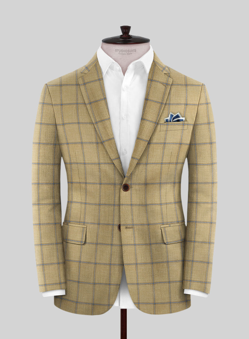 Italian Murano Franny Beige Wool Jacket - StudioSuits