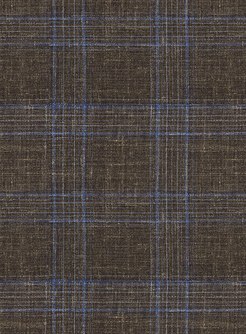 Italian Murano Gan Callo Brown Wool Jacket - StudioSuits