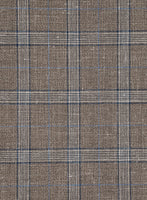 Italian Murano Igelu Brown Wool Linen Silk Pants - StudioSuits