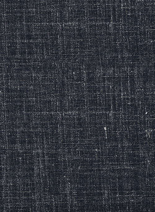 Italian Murano Indigo Blue Wool Linen Suit - StudioSuits