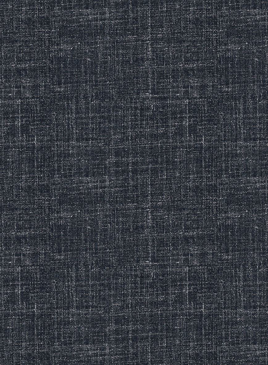 Italian Murano Indigo Blue Wool Linen Suit - StudioSuits