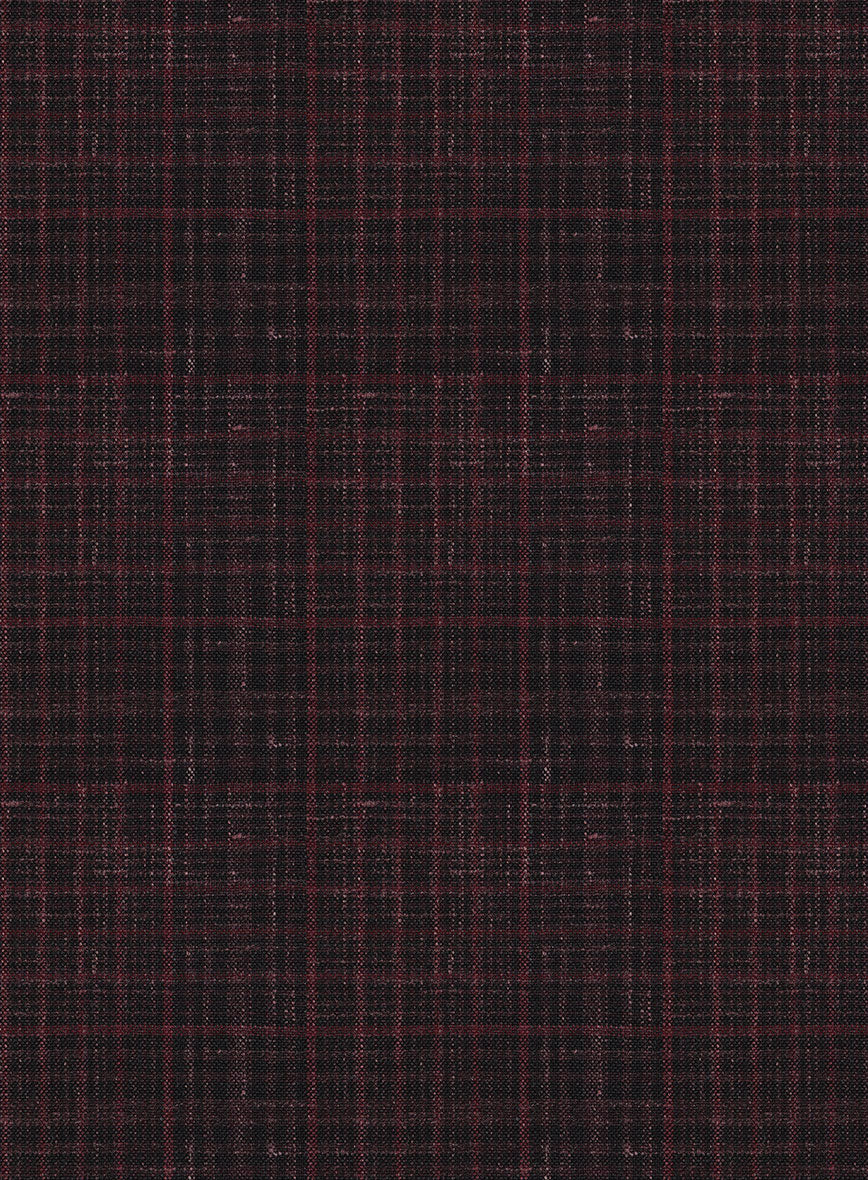 Italian Murano Irgo Checks Wool Linen Silk Jacket - StudioSuits