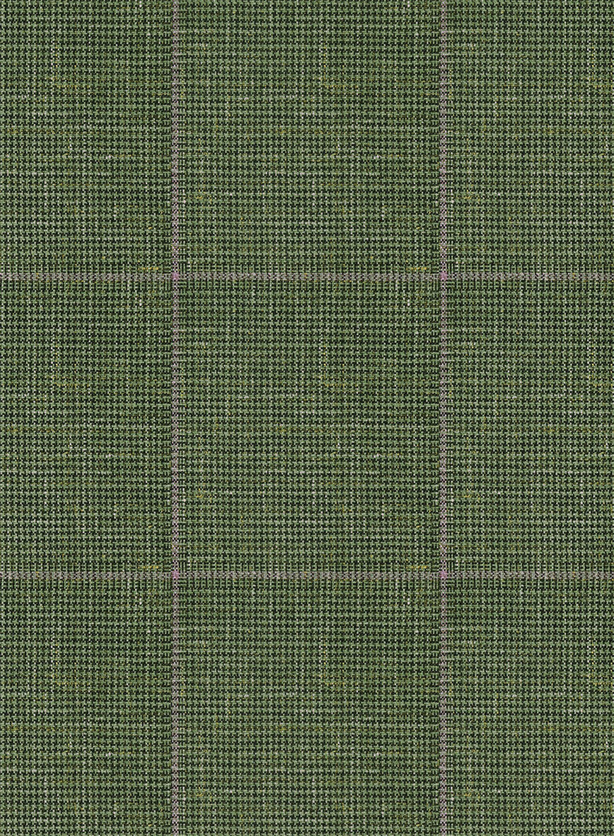 Italian Murano Josaya Green Wool Linen Silk Suit - StudioSuits