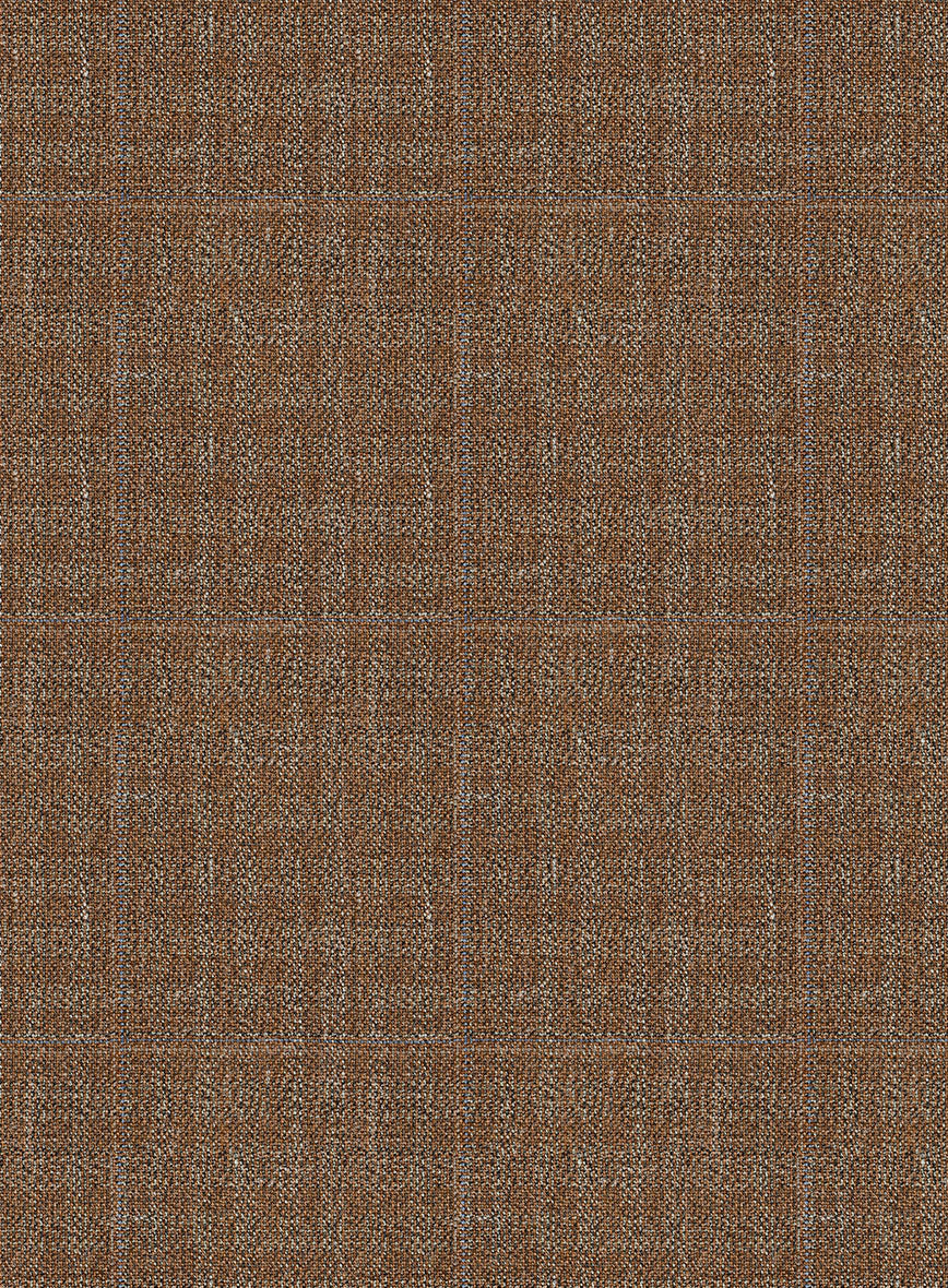 Italian Murano Karilo Brown Wool Linen Silk Pants - StudioSuits