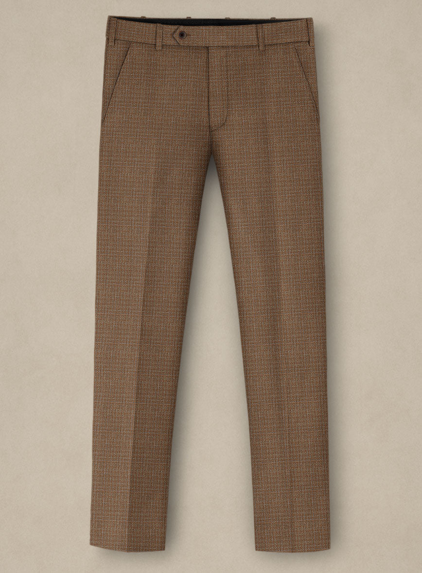 Italian Murano Karilo Brown Wool Linen Silk Suit - StudioSuits