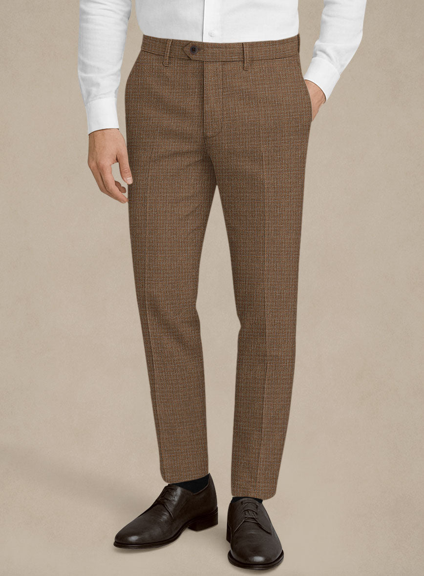 Italian Murano Karilo Brown Wool Linen Silk Suit - StudioSuits