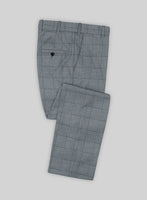 Italian Murano Lig Gray Wool Linen Silk Pants - StudioSuits