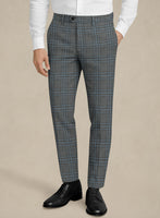 Italian Murano Livado Gray Wool Linen Silk Pants - StudioSuits