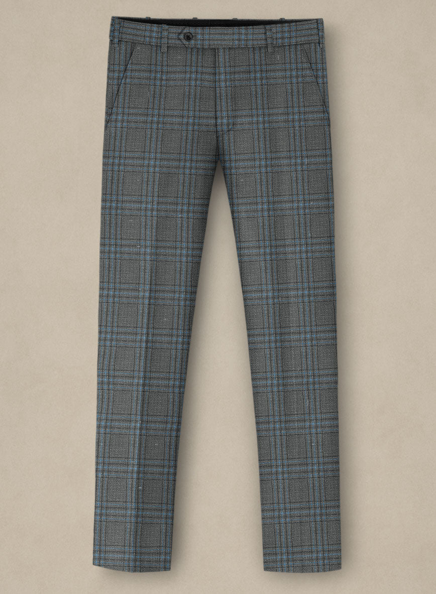Italian Murano Livado Gray Wool Linen Silk Suit - StudioSuits