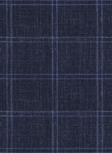 Italian Murano Manico Blue Wool Pants - StudioSuits