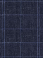Italian Murano Manico Blue Wool Pants - StudioSuits