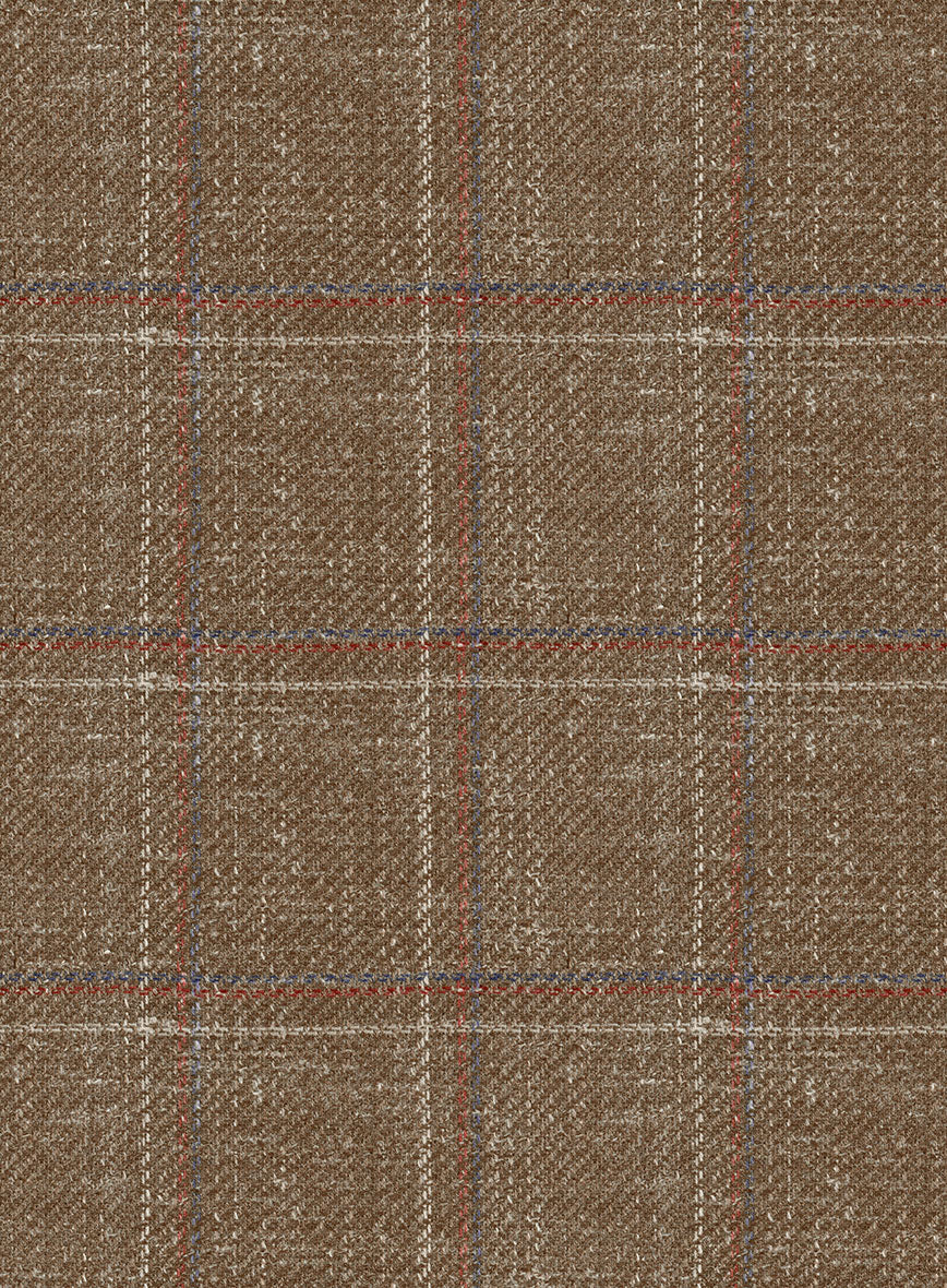 Italian Murano Manole Brown Wool Linen Silk Jacket - StudioSuits