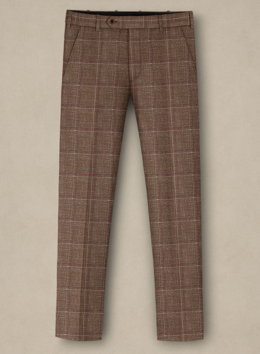 Italian Murano Manole Brown Wool Linen Silk Suit - StudioSuits