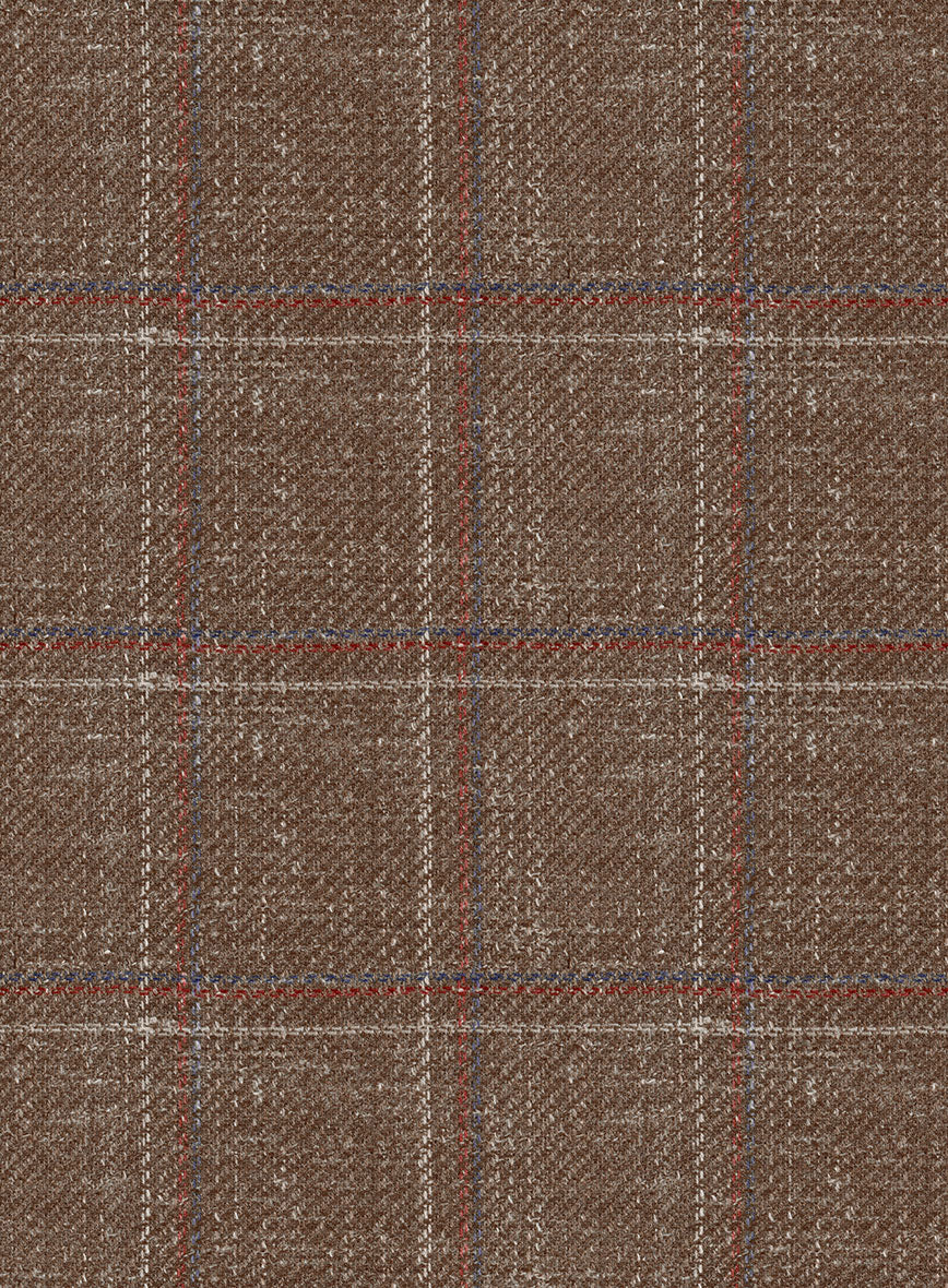 Italian Murano Manole Brown Wool Linen Silk Pants - StudioSuits