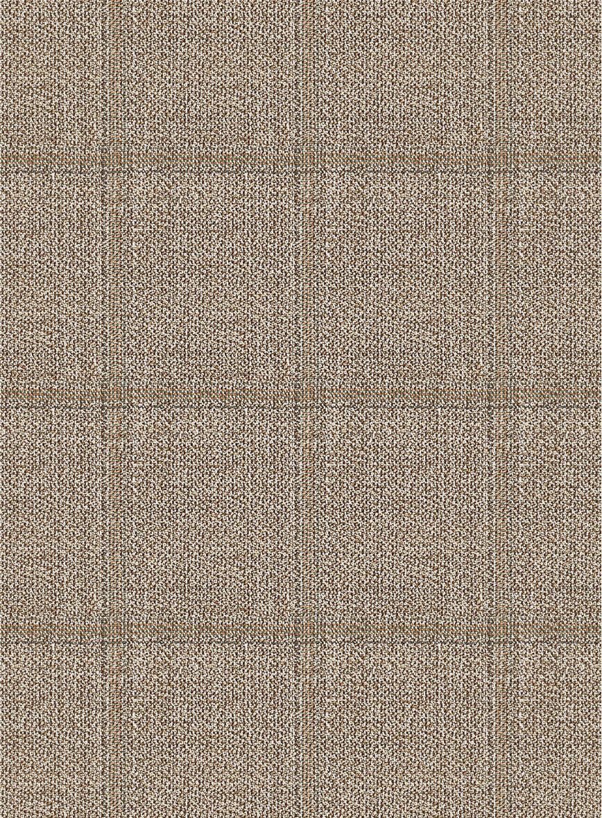 Italian Murano Padro Brown Wool Linen Silk Pants - StudioSuits