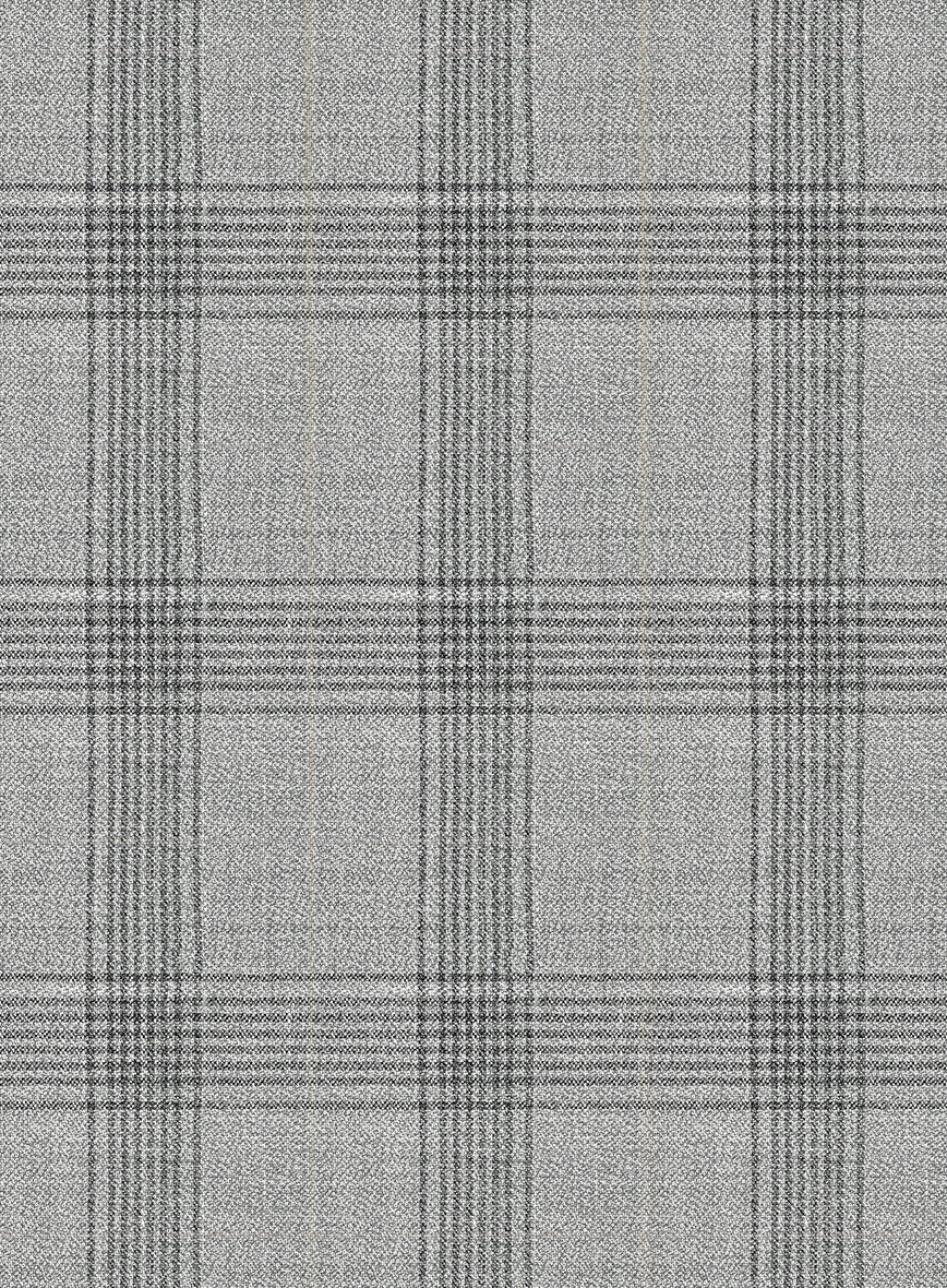 Italian Murano Sageo Gray Wool Linen Silk Suit - StudioSuits