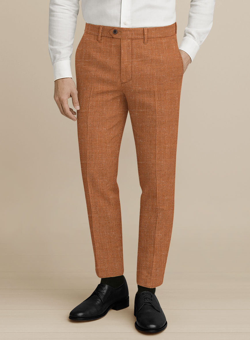 Italian Murano Tuscan Clay Wool Linen Silk Suit - StudioSuits