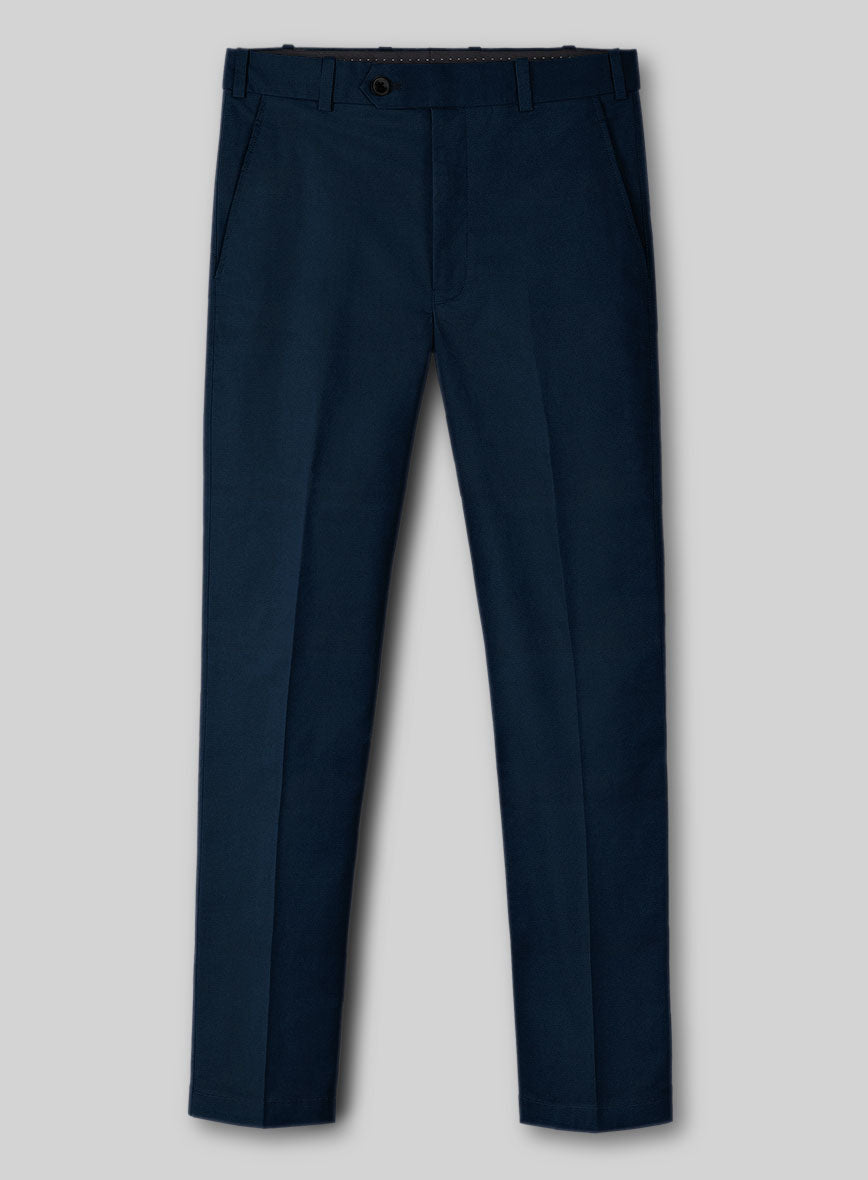Italian Nile Blue Cotton Stretch Suit - StudioSuits
