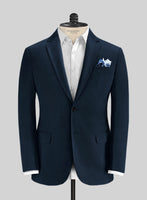 Italian Nile Blue Cotton Stretch Suit - StudioSuits