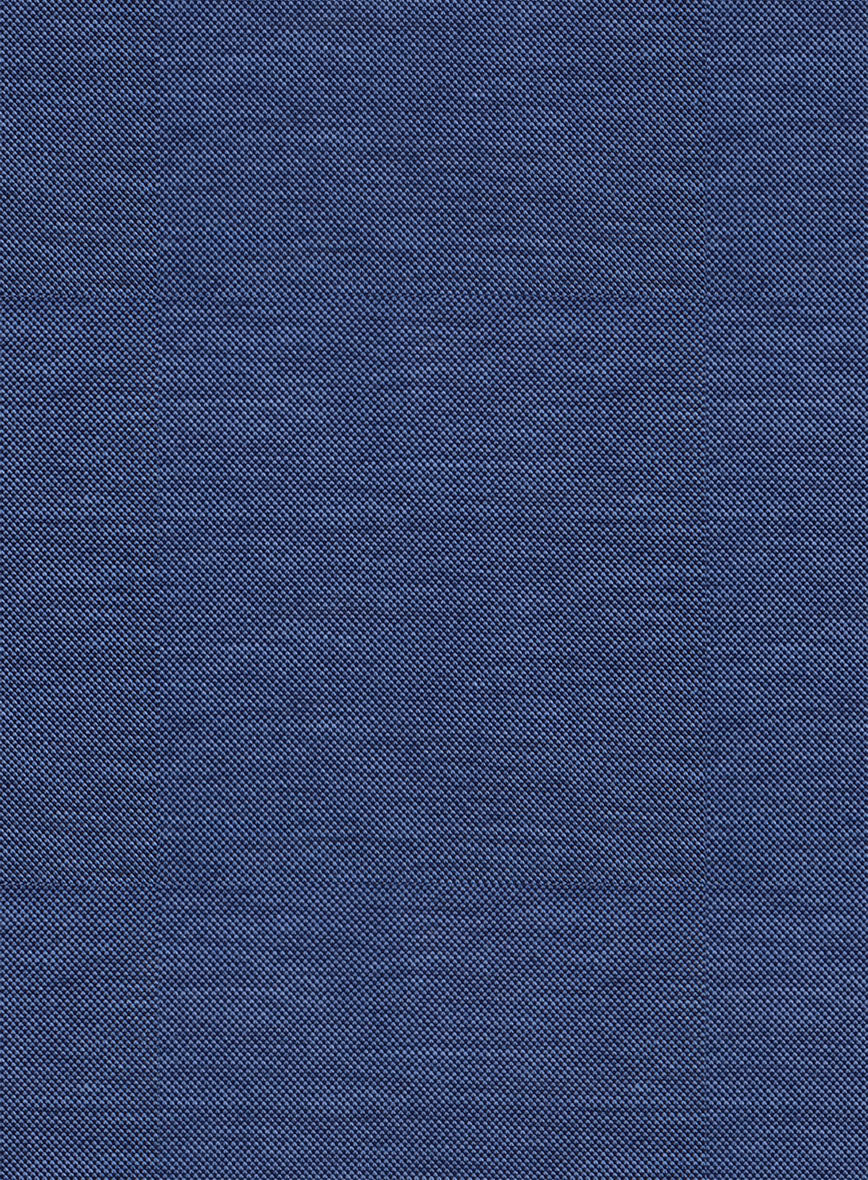 Italian Nile Blue Stretch Cotton Shirt - StudioSuits