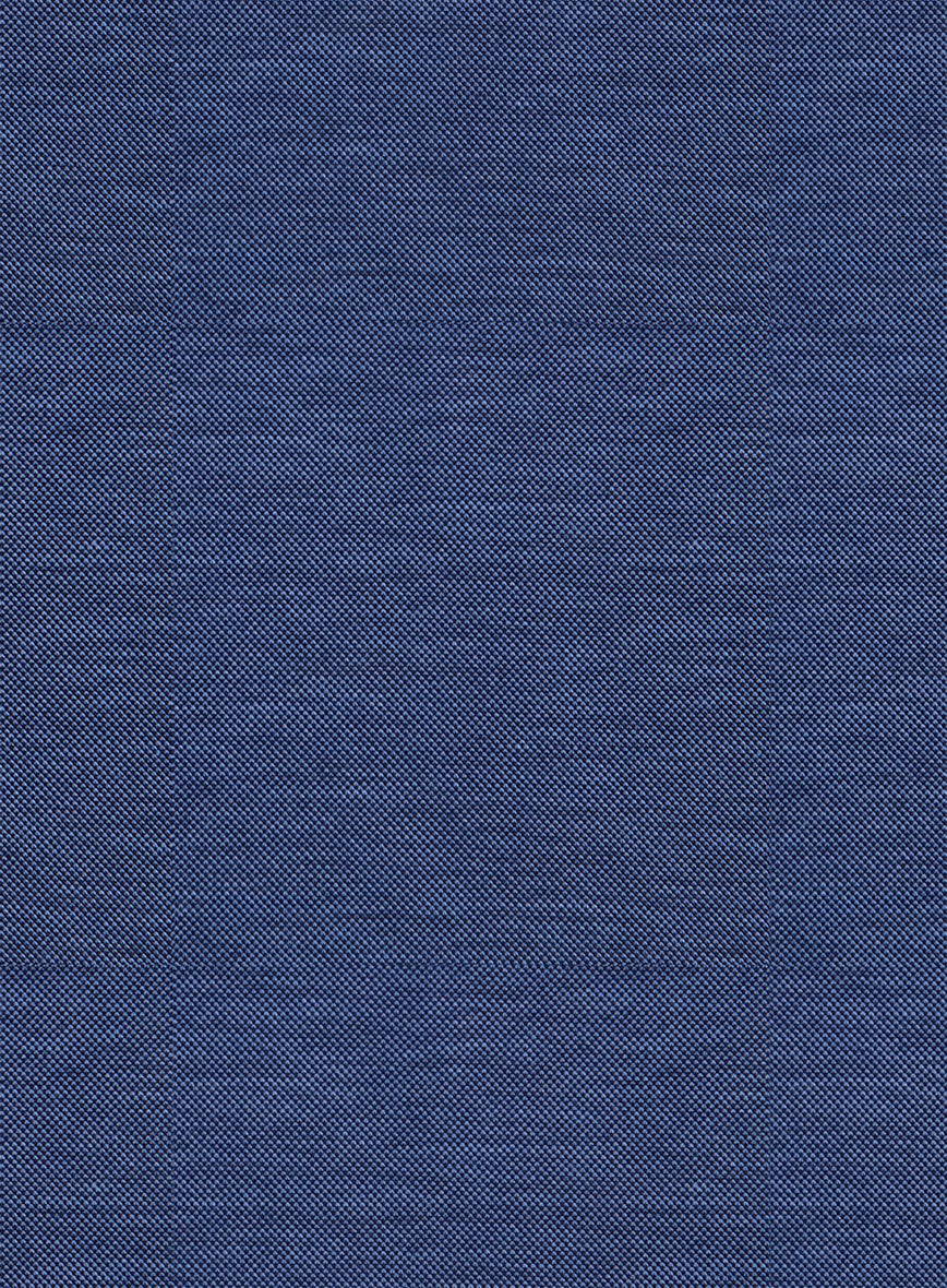 Italian Nile Blue Stretch Cotton Shirt - StudioSuits