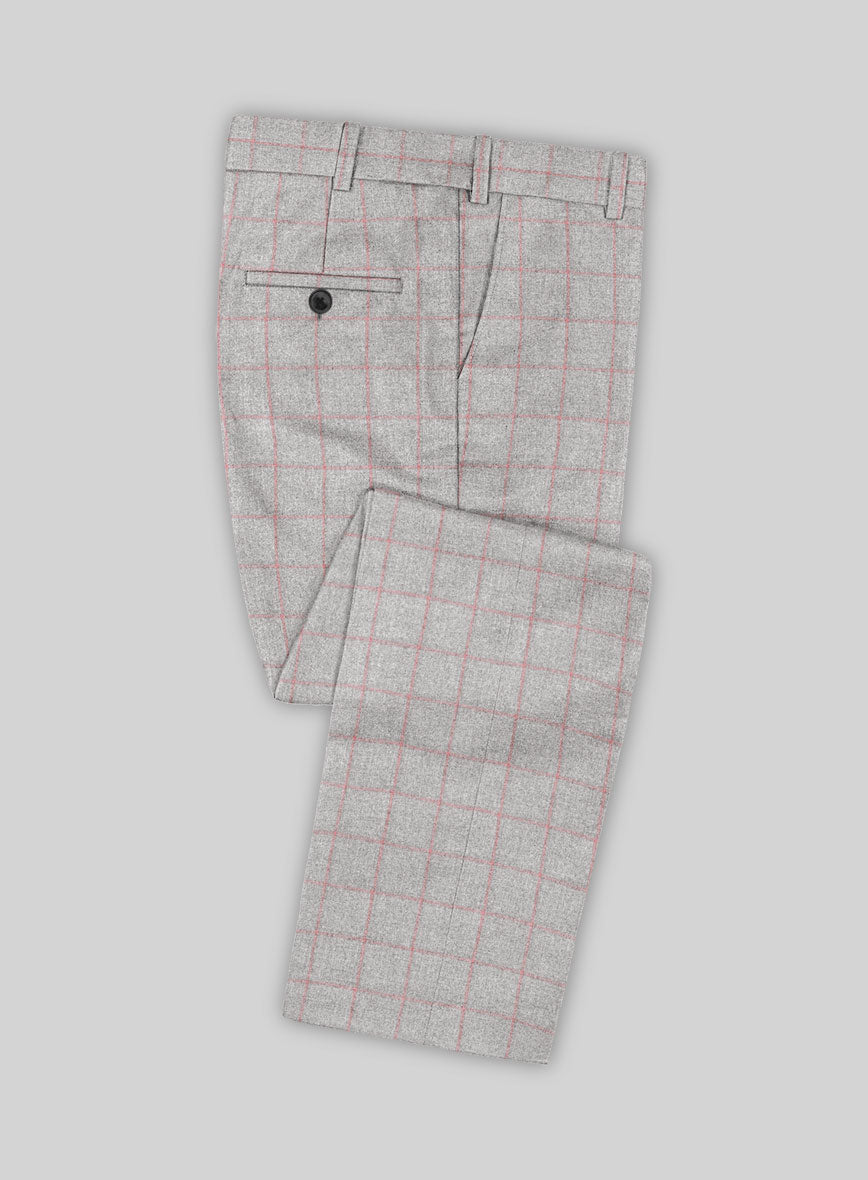 Italian Norezi Gray Wool Suit - StudioSuits