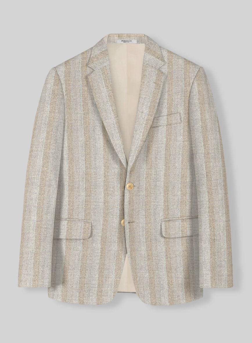 Italian Oatfield Herringbone Tweed Jacket - StudioSuits