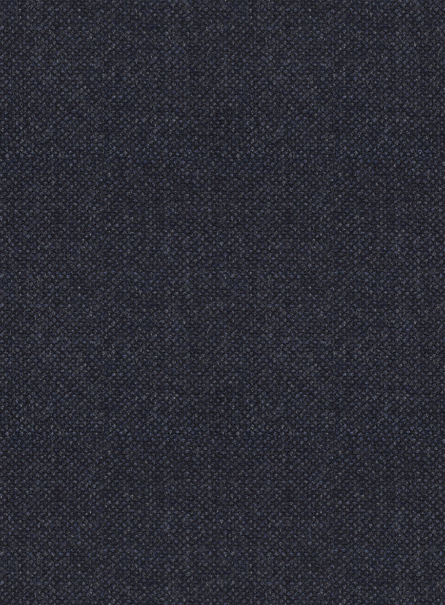 Italian Ombo Blue Birdseye Flannel Jacket - StudioSuits