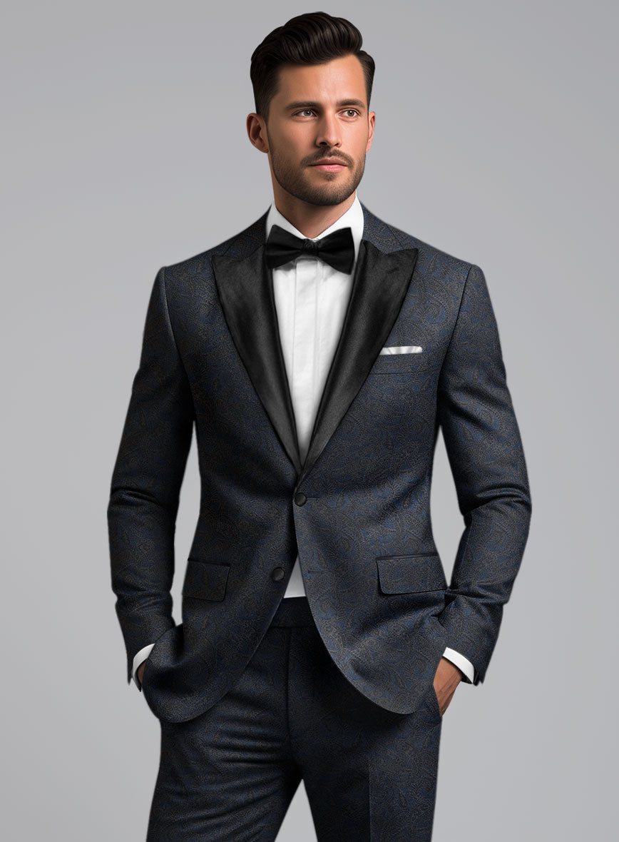 Italian Orizzonte Tuxedo Blazer - StudioSuits