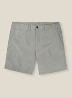 Italian Petrol Gray Cotton Stretch Shorts - StudioSuits